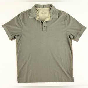 Tommy Bahama Polo Shirt Mens Medium 100% Cotton Green Casual Island Luxury Polo